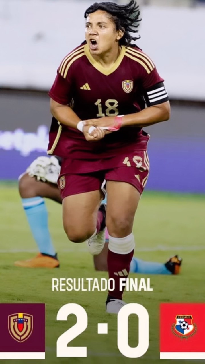 ¡La Vinotinto femenina ganó 2-0 a Panamá!