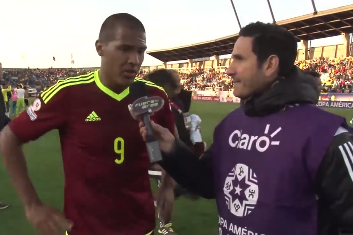 Entrevista Salomón Rondón, Venezuela 1 - Colombia 0