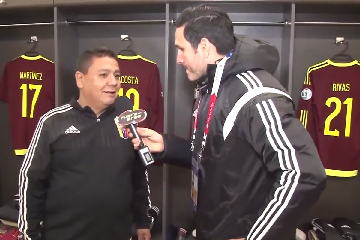 Camerino de la selección de Venezuela, vs Colombia